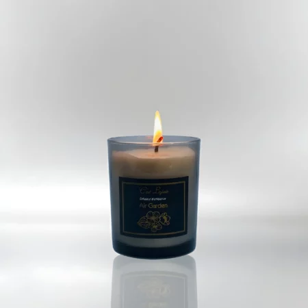 Bougie parfumée en verre fumé